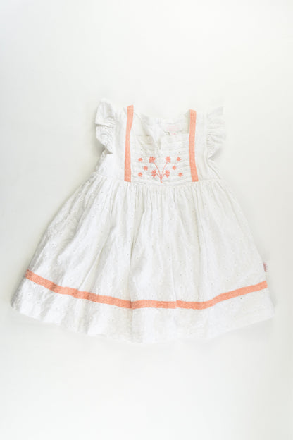 Pumpkin Patch Size 1 (12-18 months) Lined Lace Dress