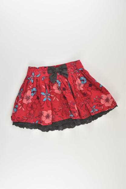 Pumpkin Patch Size 1-2 Lined Cord Skirt