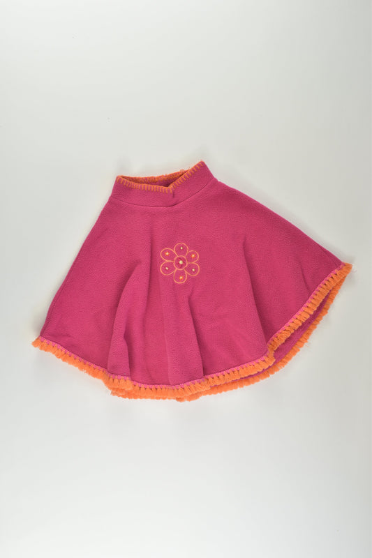 Pumpkin Patch Size 1 Fleece Poncho