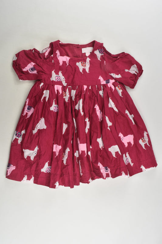 Pumpkin Patch Size 1 Lined Llama Dress