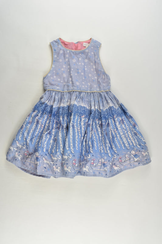 Pumpkin Patch Size 1 Lined Winter Forest Dress
