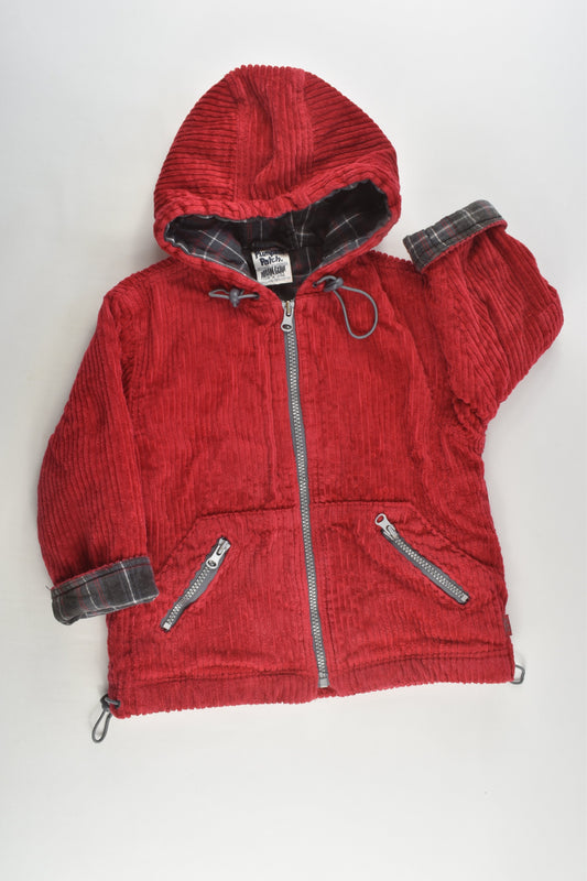 Pumpkin Patch Size 2 Cord Jacket with Checked Lining