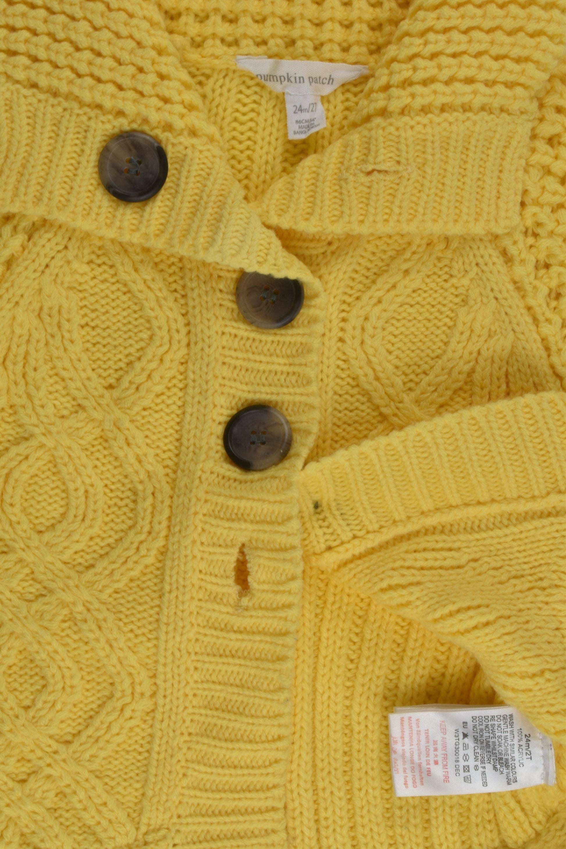 Pumpkin Patch Size 2 Knit Cardigan