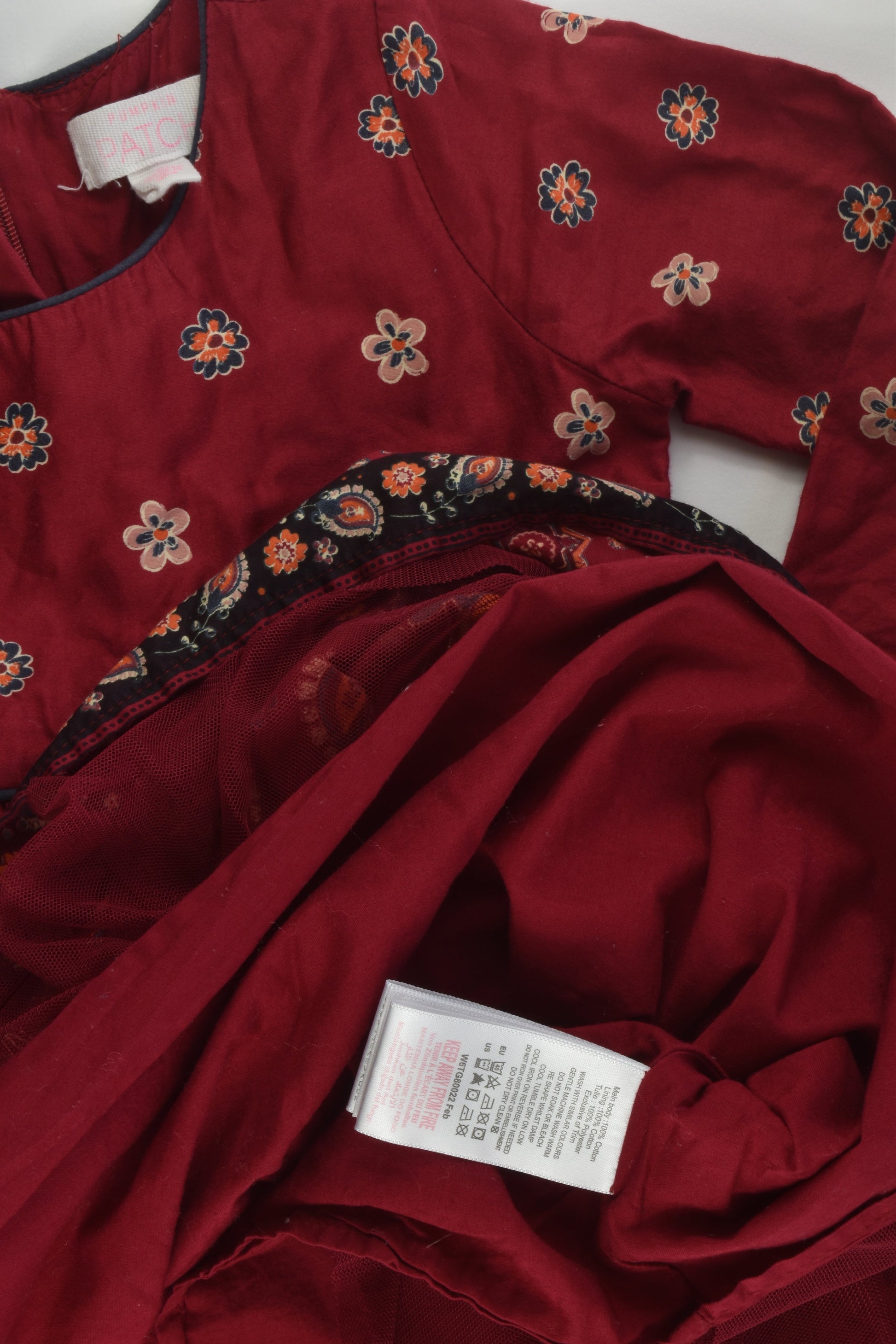 Pumpkin Patch Size 2 Lined Dress