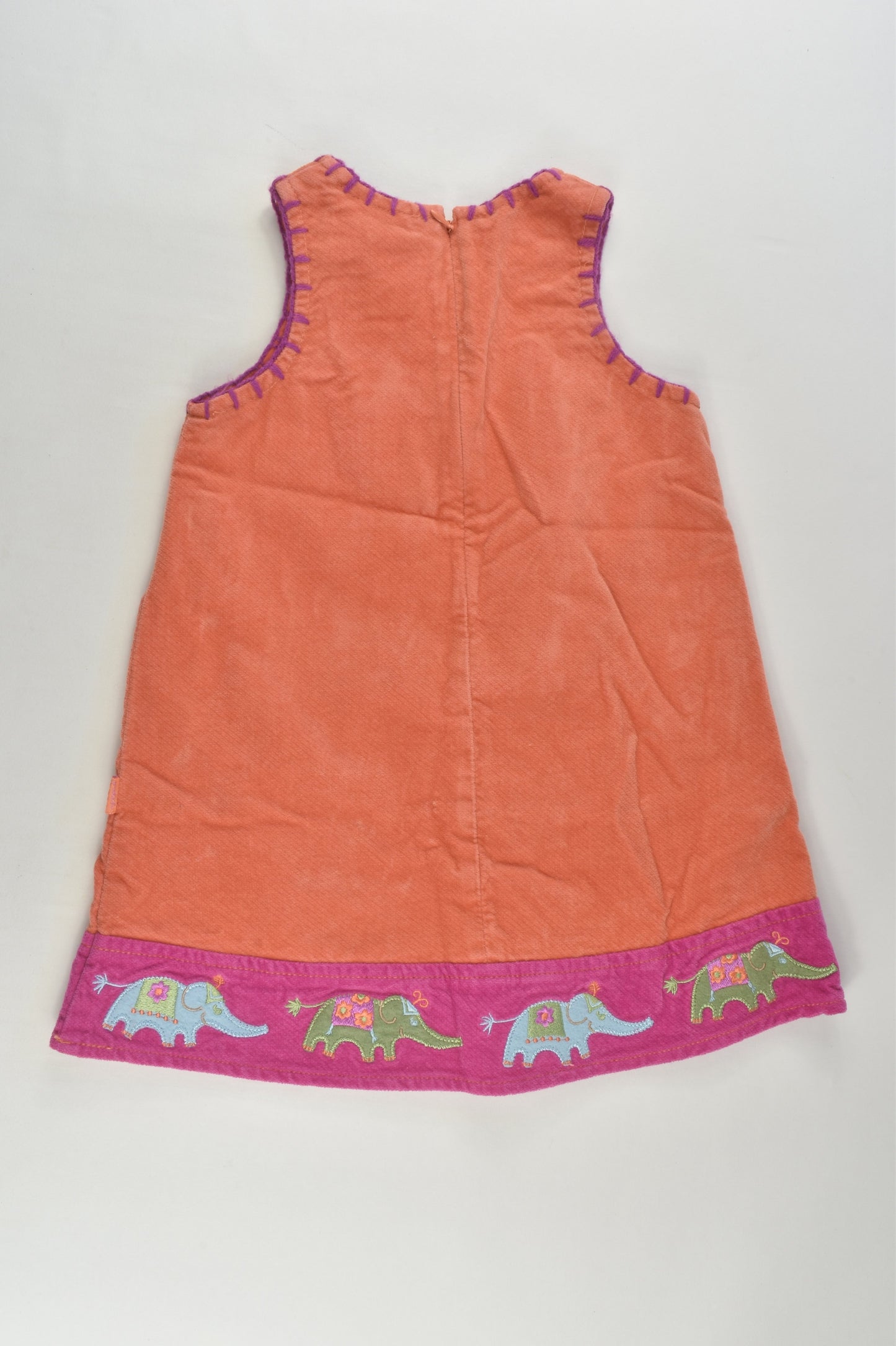 Pumpkin Patch Size 2 Lined Elephant Cord Dress