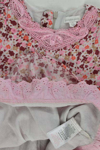 Pumpkin Patch Size 2 Lined Floral Dress