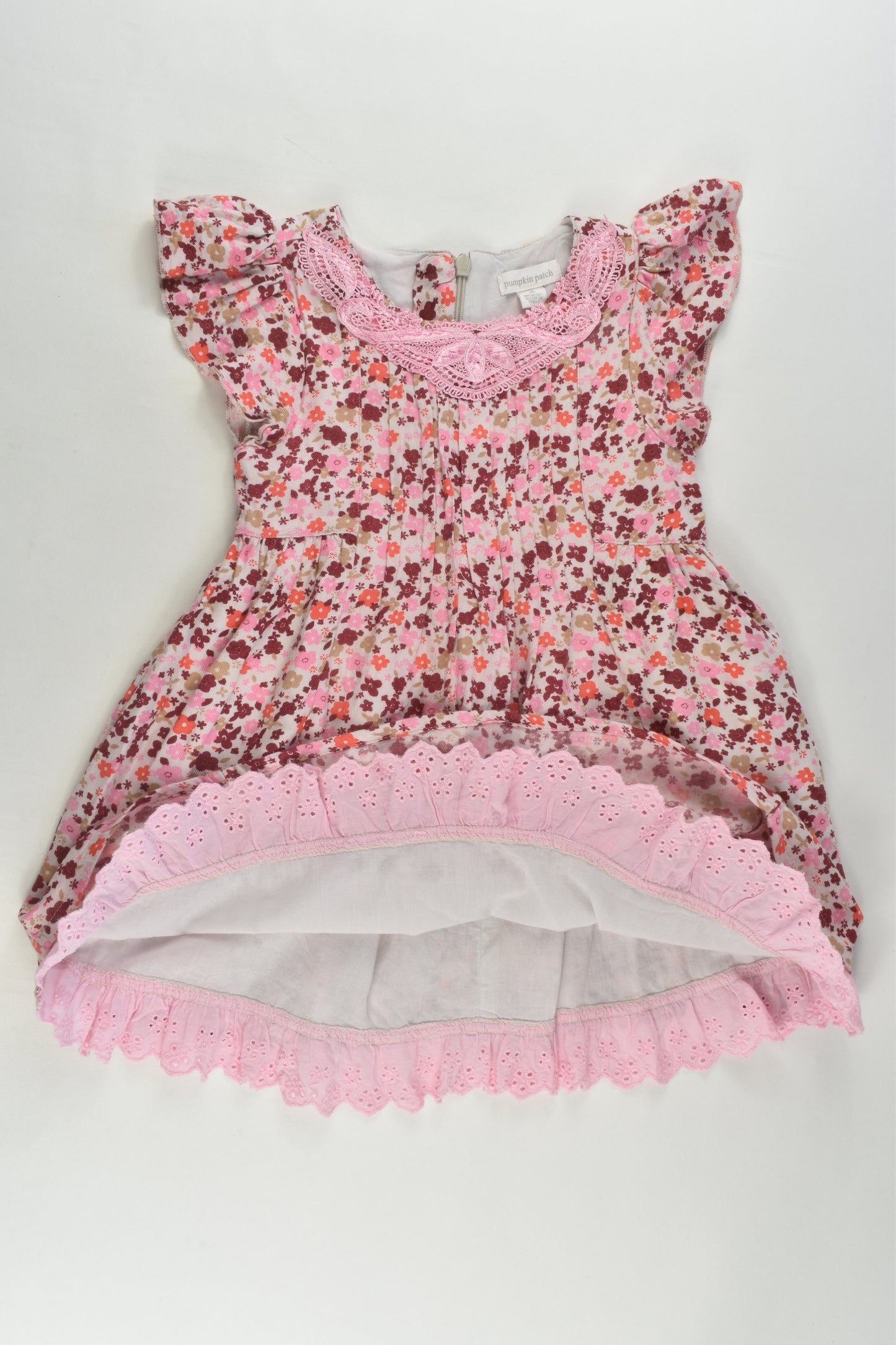 Pumpkin Patch Size 2 Lined Floral Dress