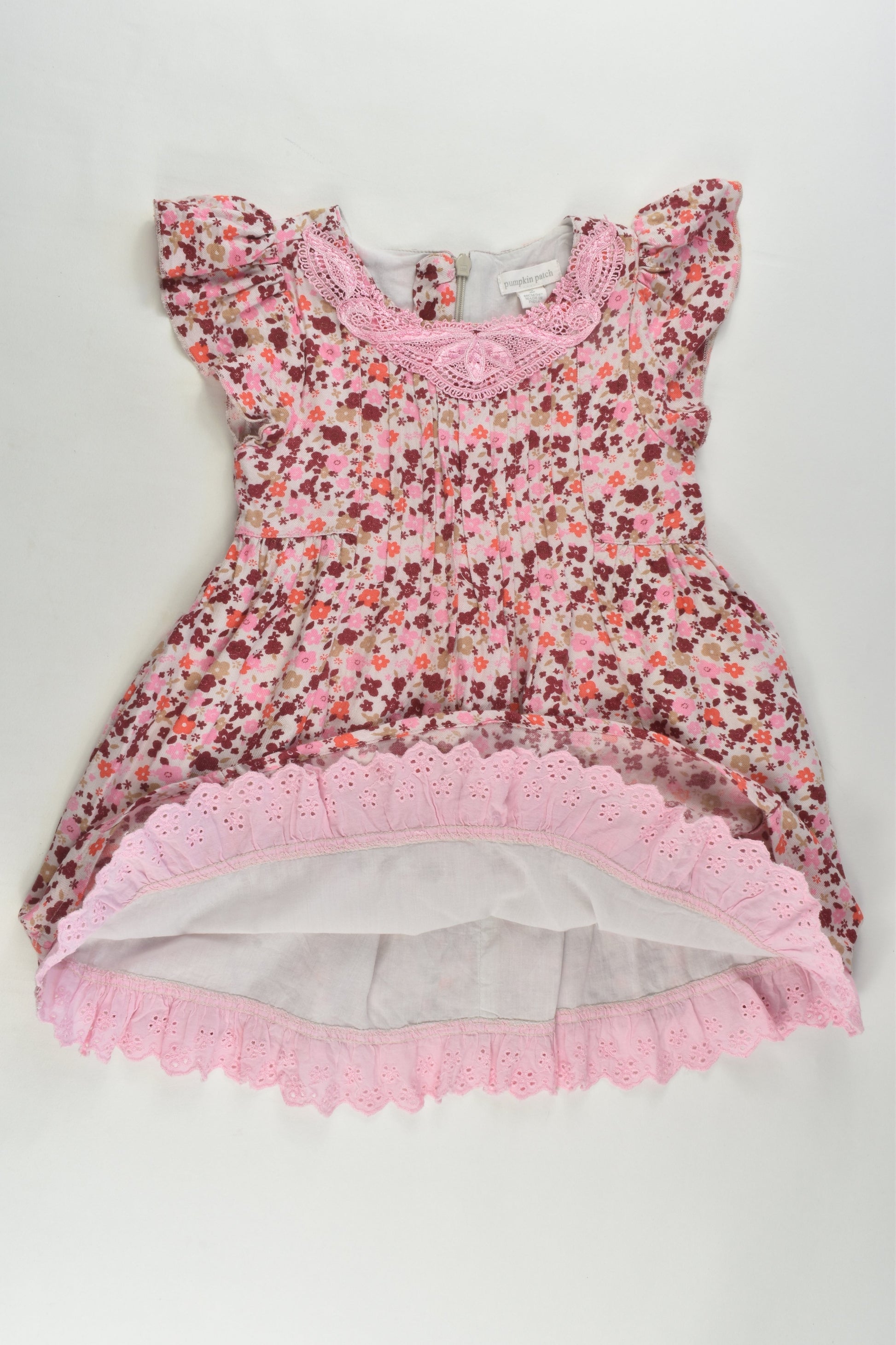 Pumpkin Patch Size 2 Lined Floral Dress