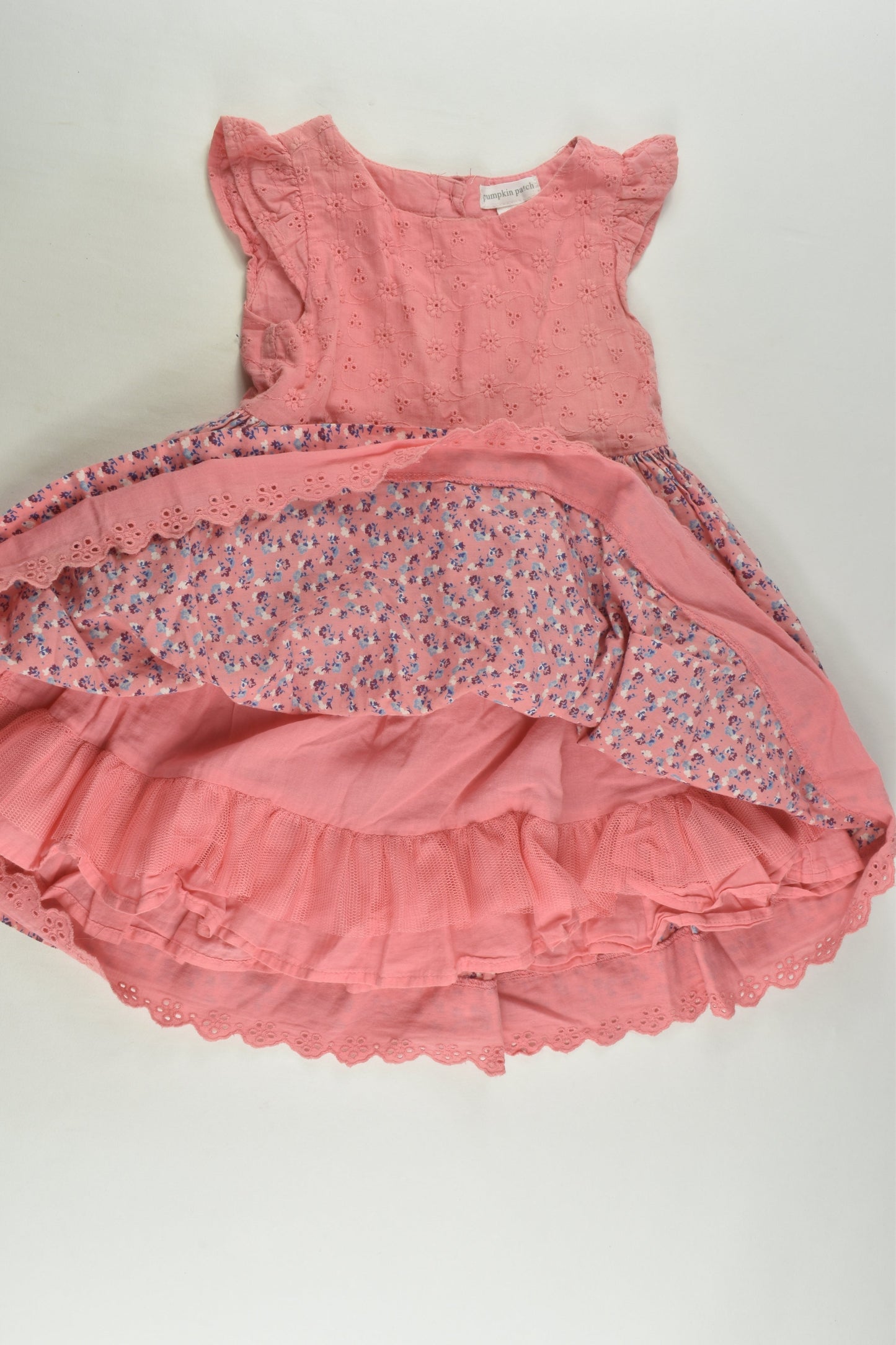 Pumpkin Patch Size 2 Lined Floral Dress