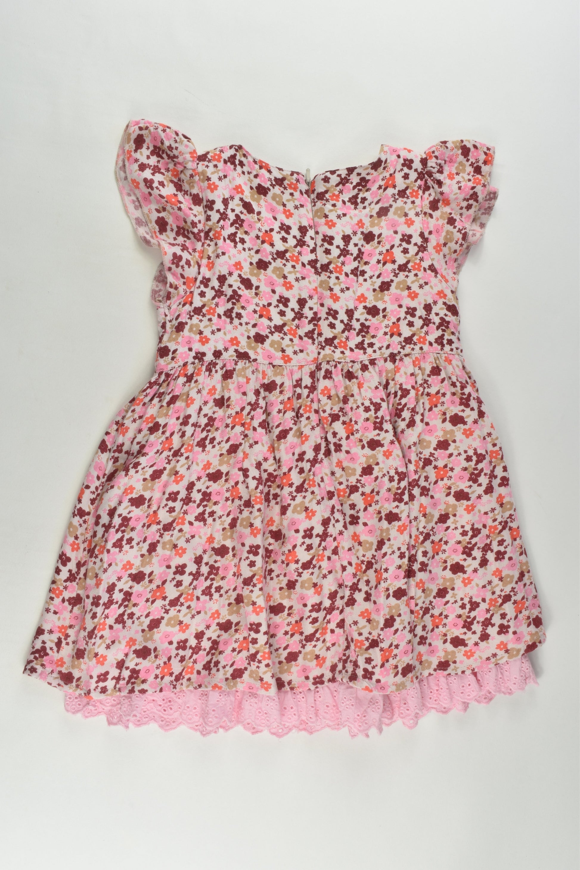 Pumpkin Patch Size 2 Lined Floral Dress