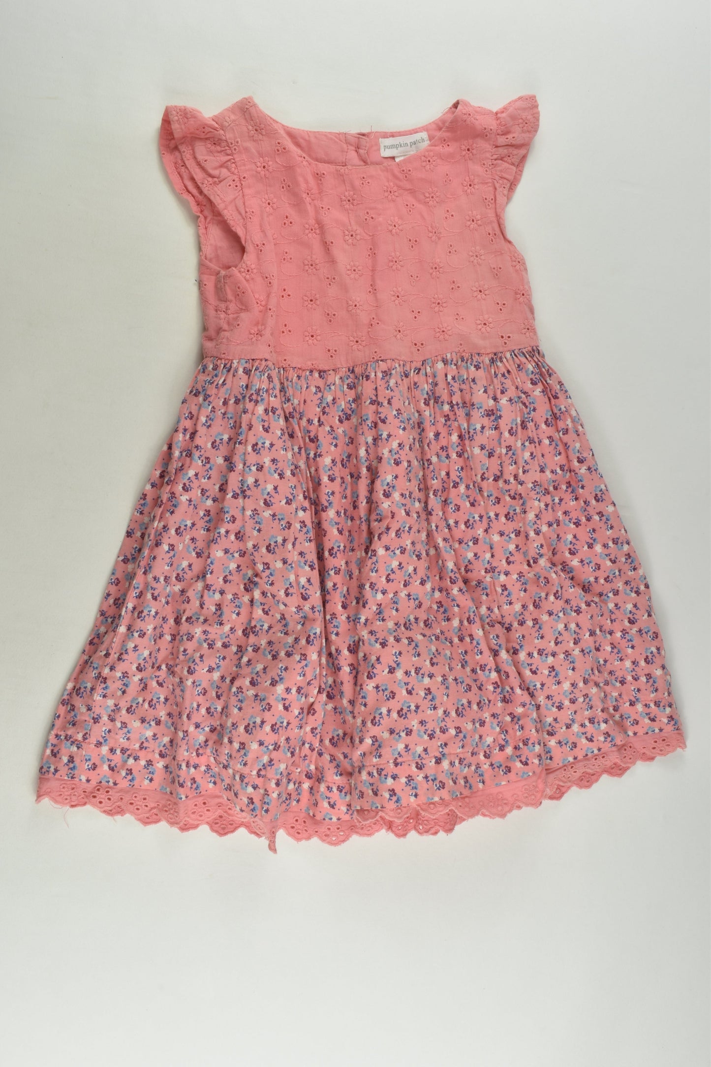 Pumpkin Patch Size 2 Lined Floral Dress