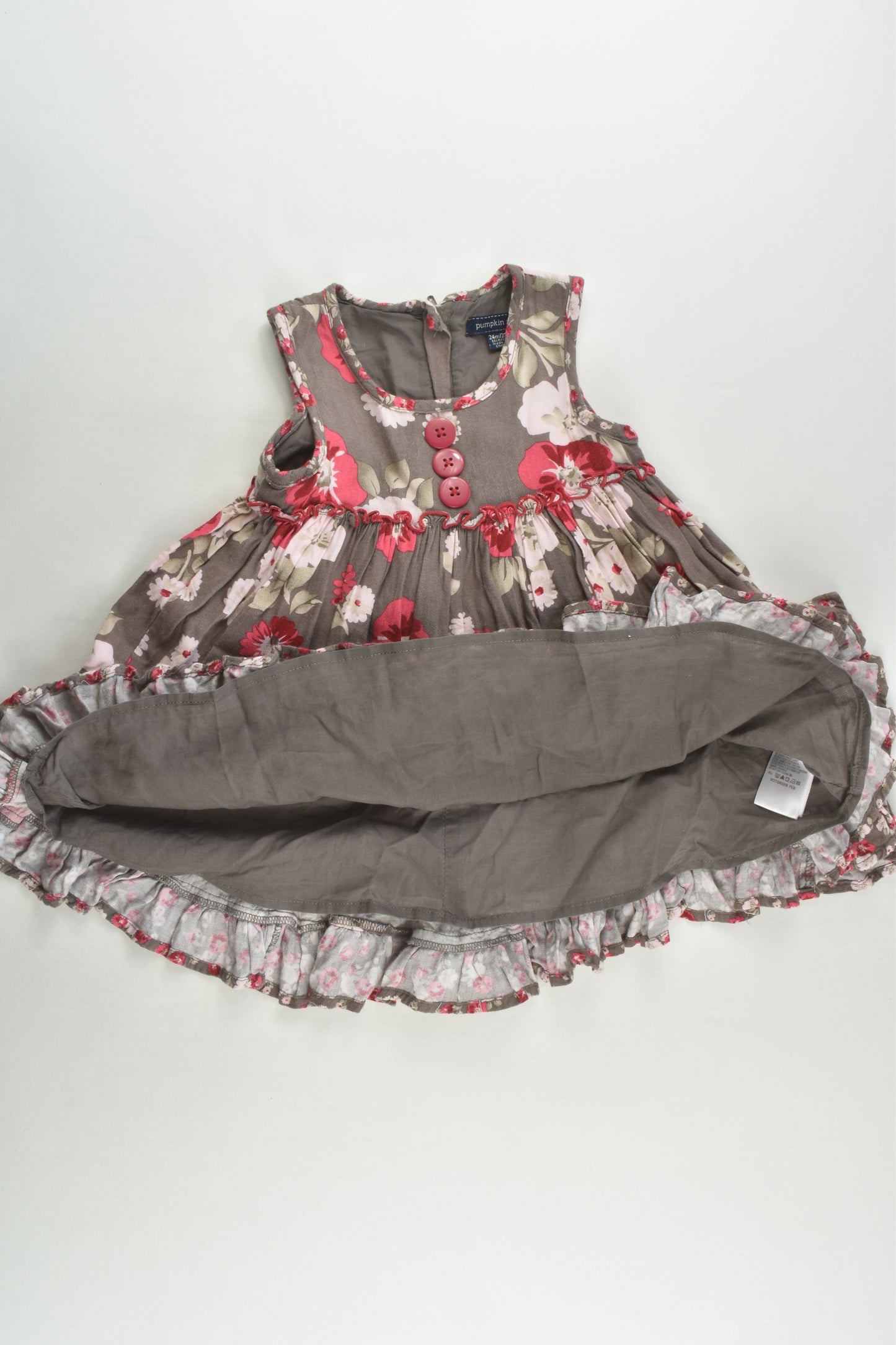 Pumpkin Patch Size 2 Lined Floral Twirly Dress