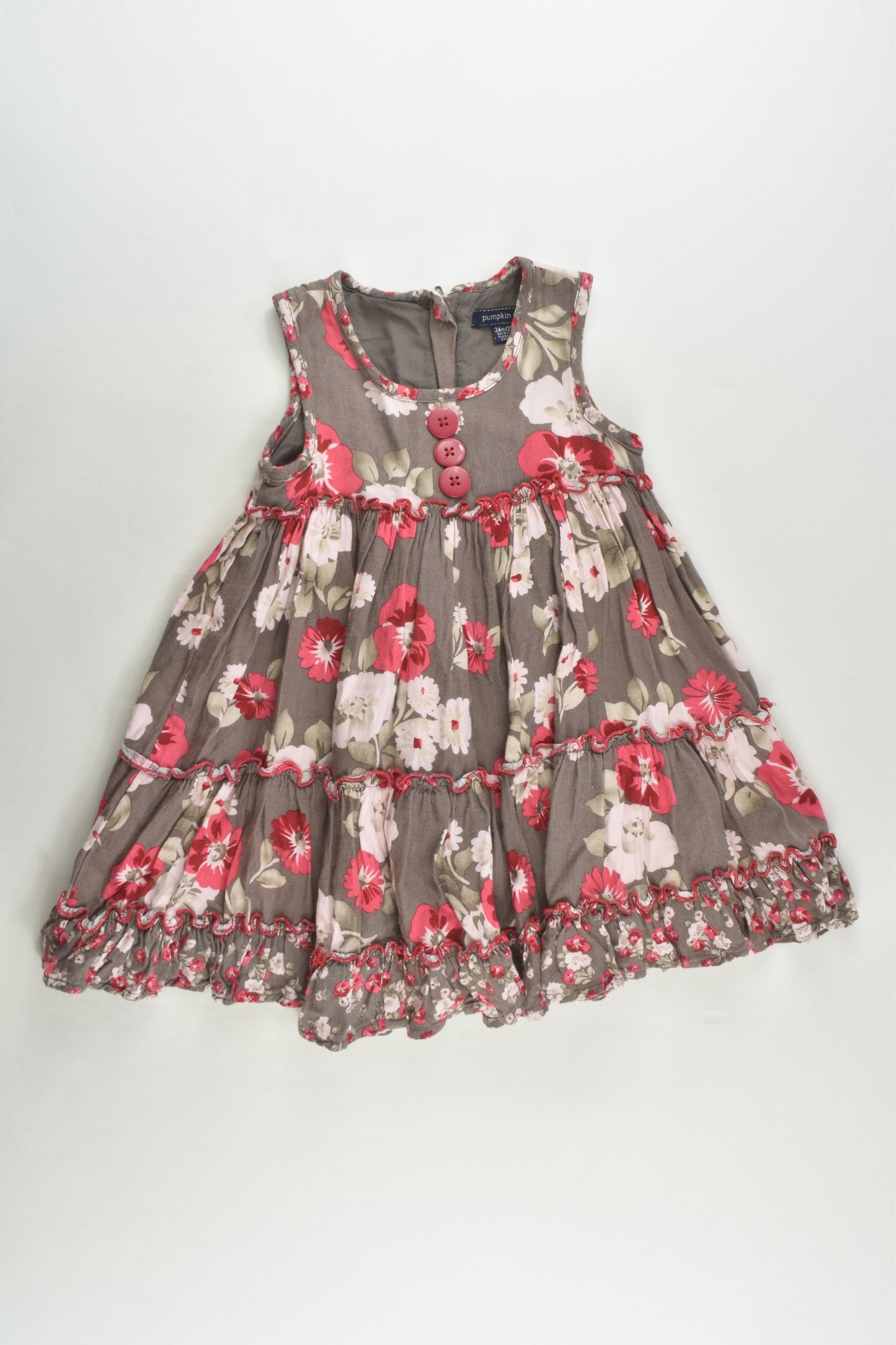 Pumpkin Patch Size 2 Lined Floral Twirly Dress