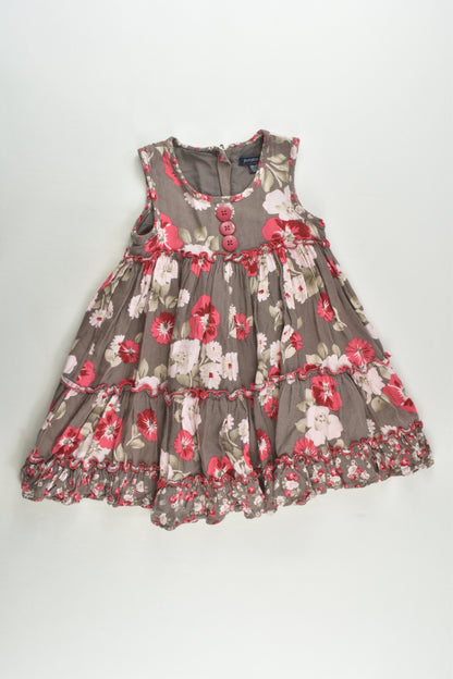 Pumpkin Patch Size 2 Lined Floral Twirly Dress