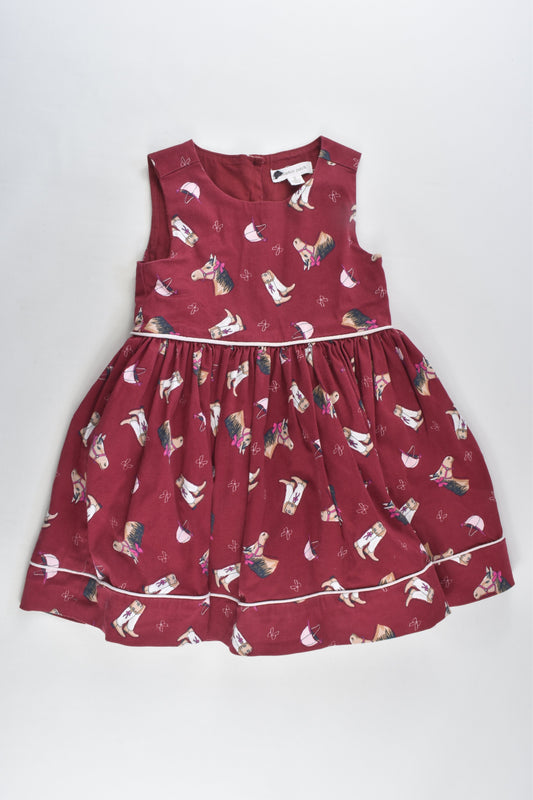 Pumpkin Patch Size 2 Lined Horse Dress