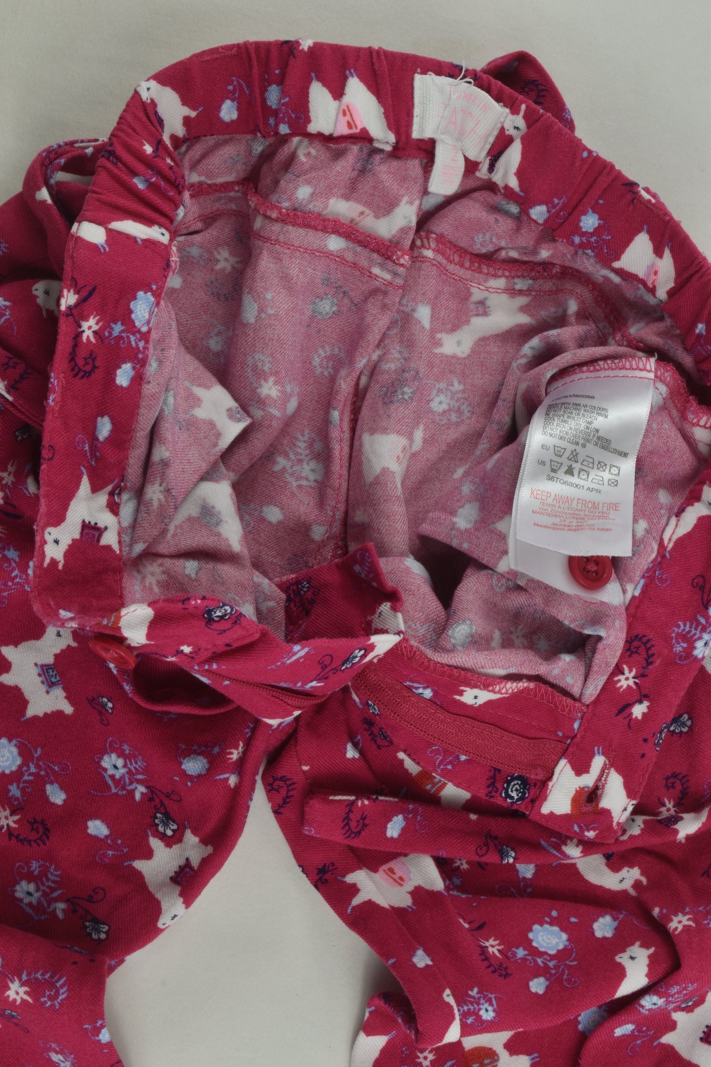 Pumpkin Patch Size 2 Llama Pants