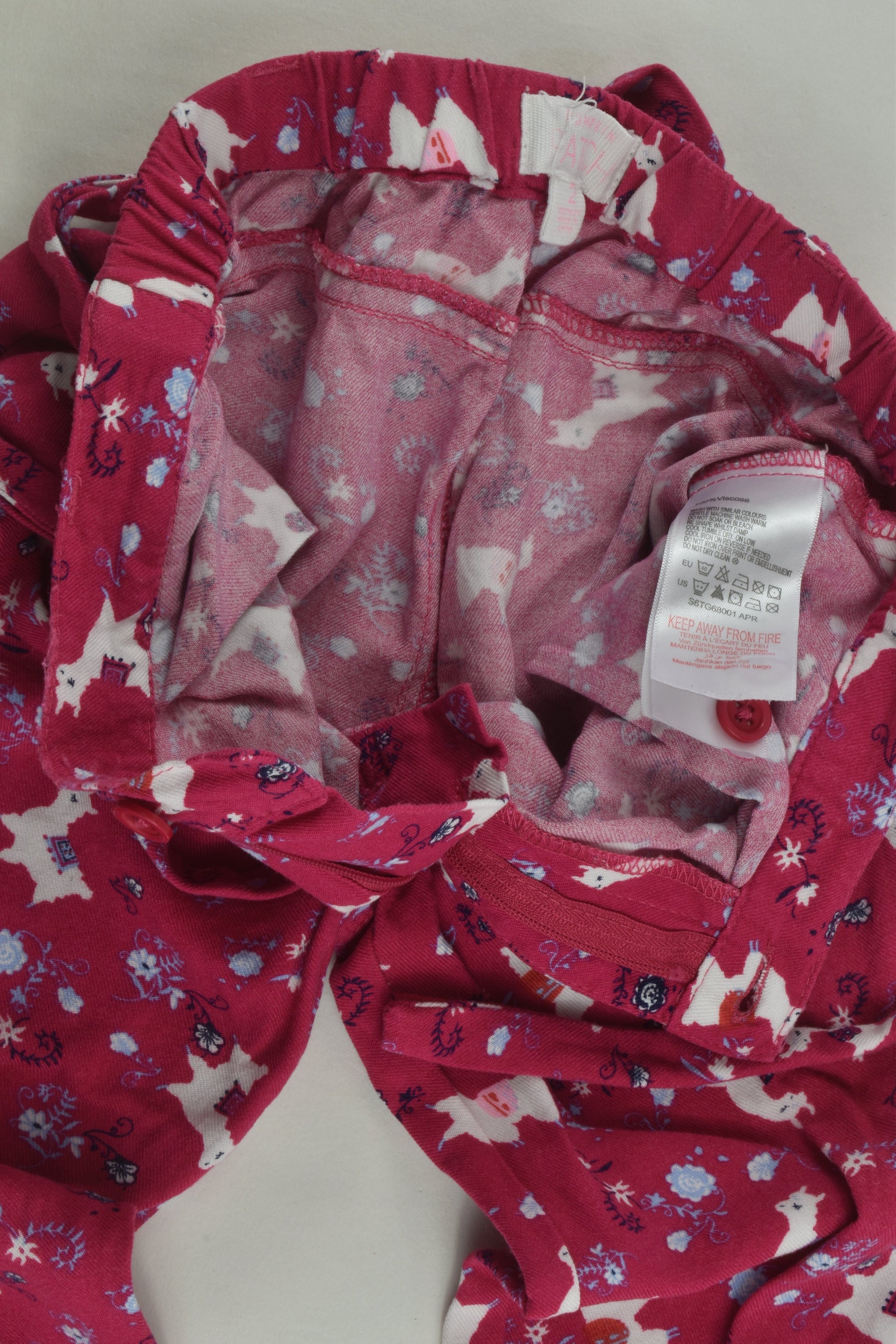 Pumpkin Patch Size 2 Llama Pants