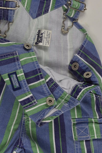 Pumpkin Patch Size 2 Striped Short Overalls