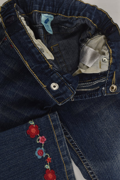Pumpkin Patch Size 3 Embroidery Denim Pants