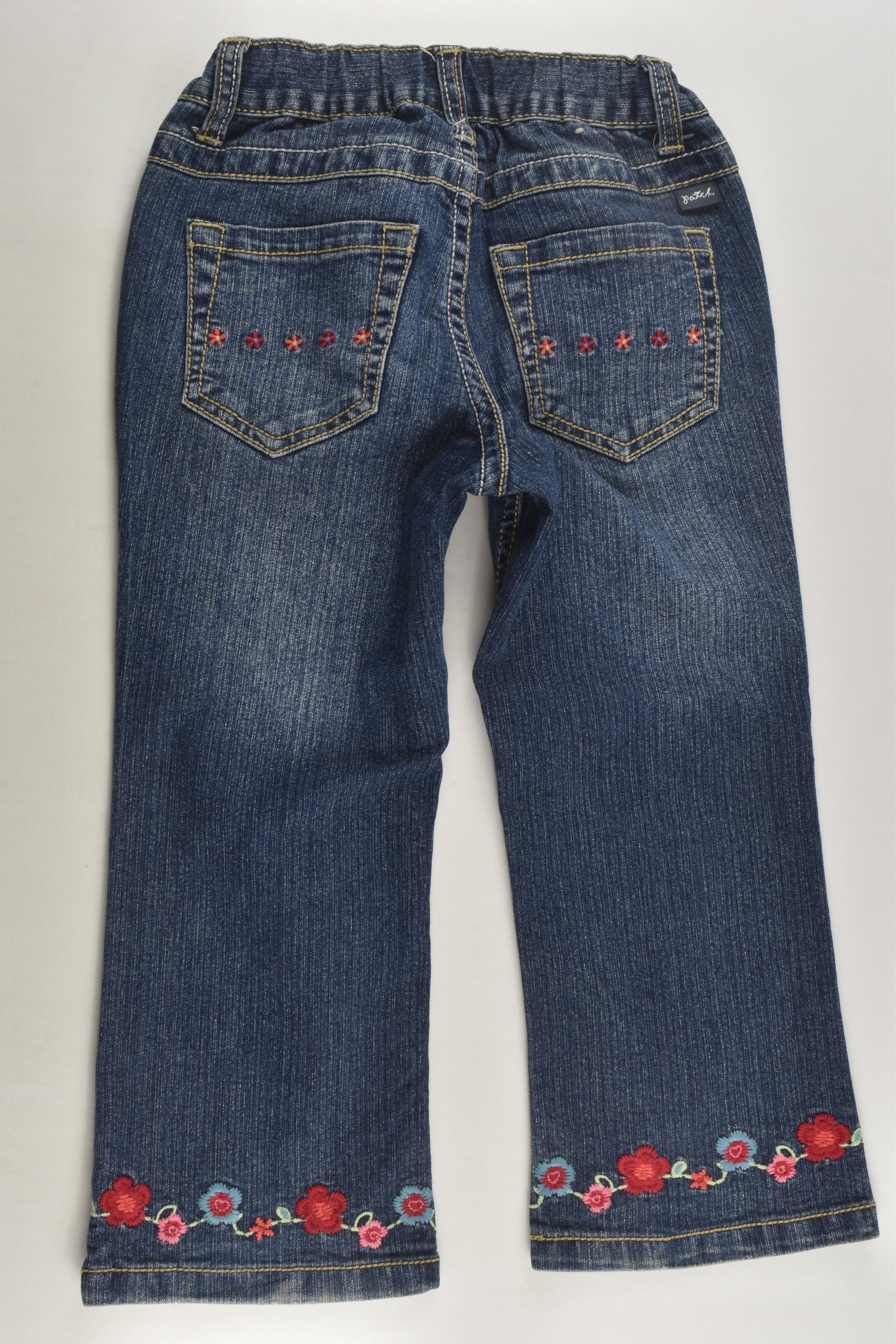 Pumpkin Patch Size 3 Embroidery Denim Pants