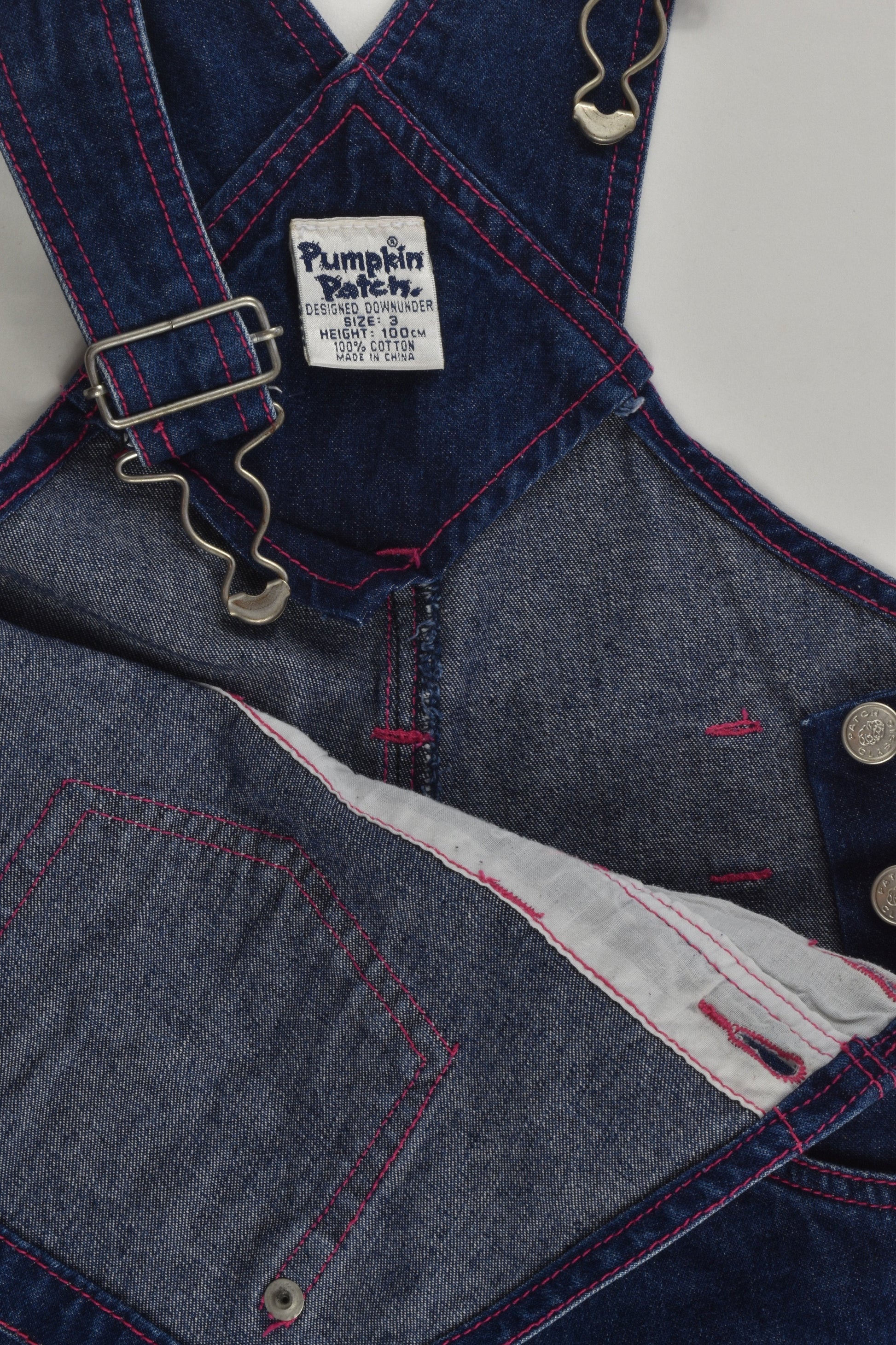 Pumpkin Patch Size 3 Floral Denim Overalls