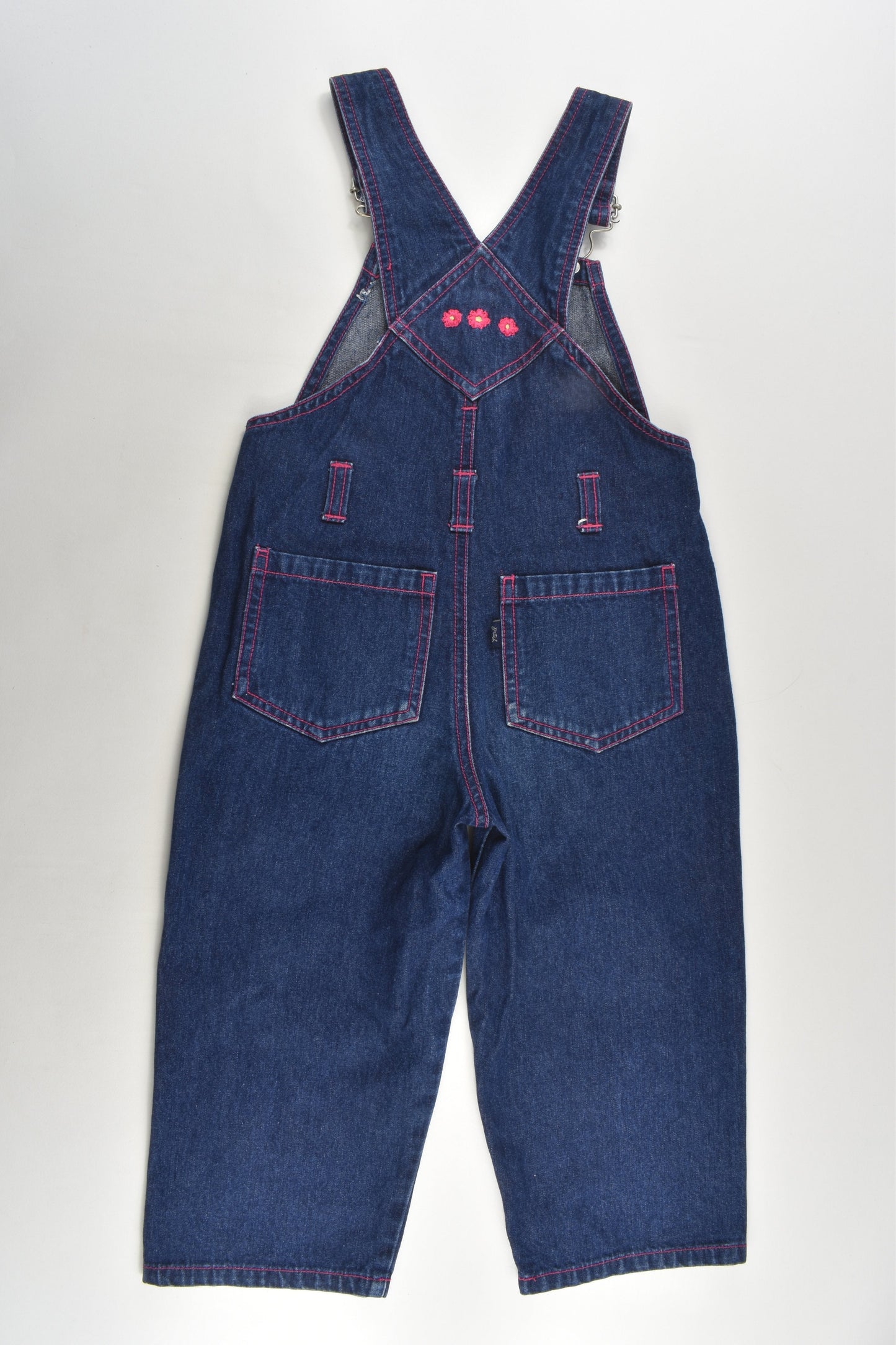 Pumpkin Patch Size 3 Floral Denim Overalls