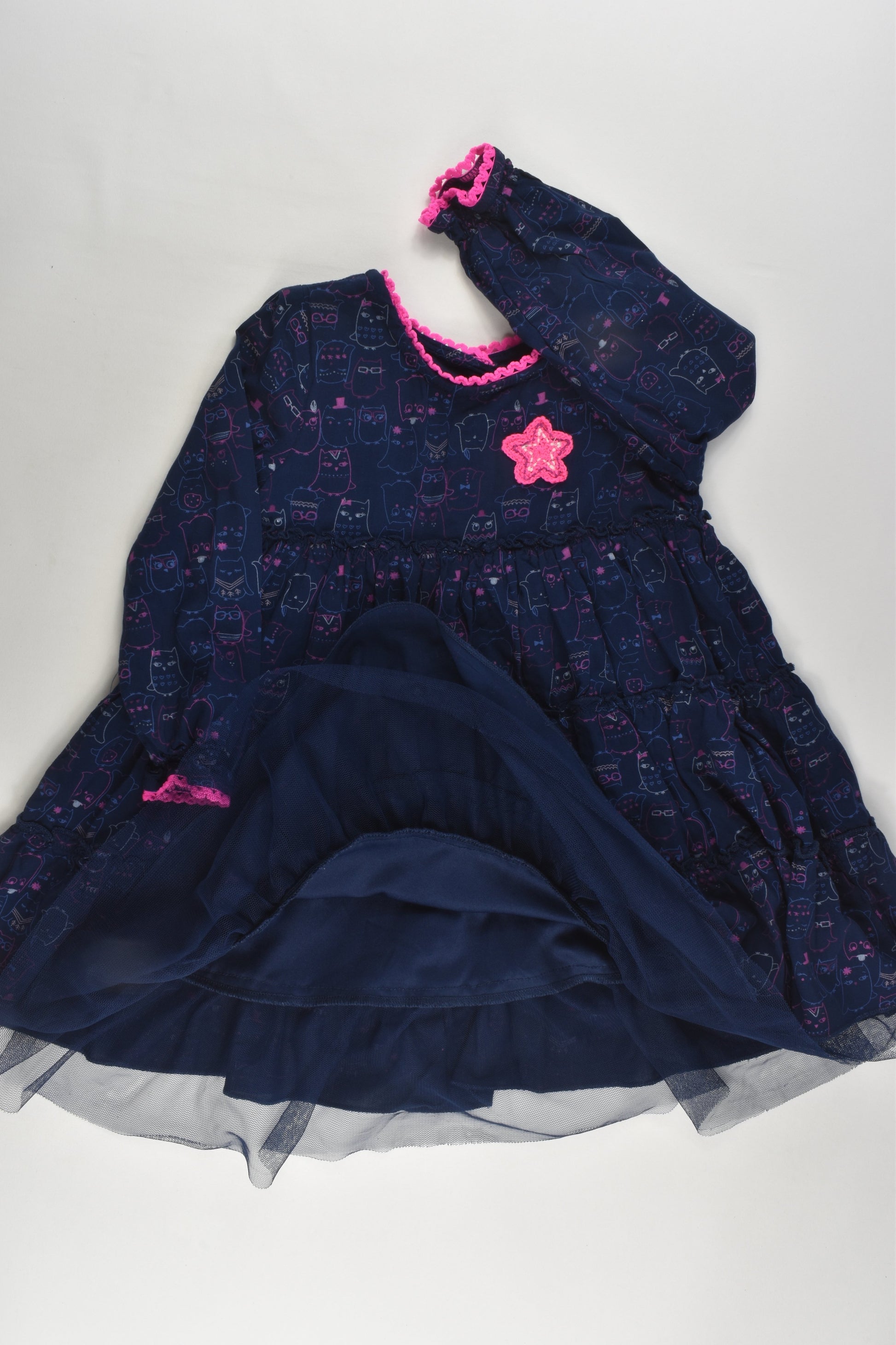 Pumpkin Patch Size 3 Lined Owl Dress