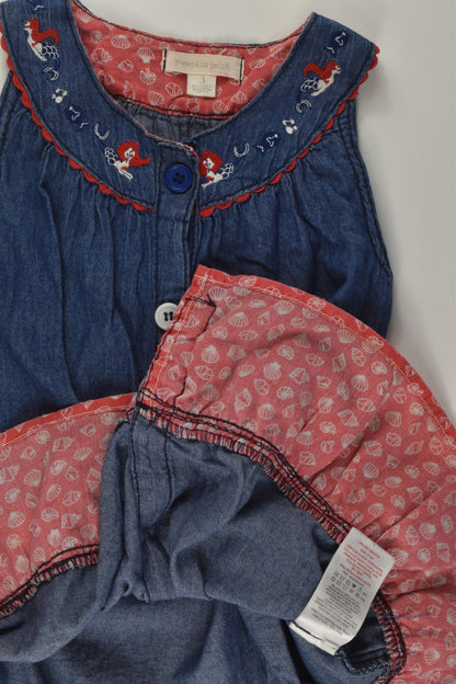 Pumpkin Patch Size 3 Mermaid Denim Dress