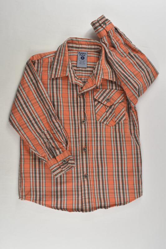 Pumpkin Patch Size 4 Checked Shirt