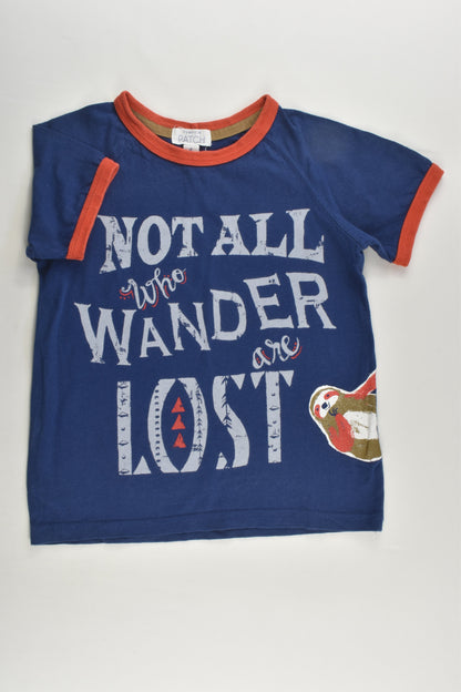 Pumpkin Patch Size 4 'Not all Who Wander Are Lost' T-shirt