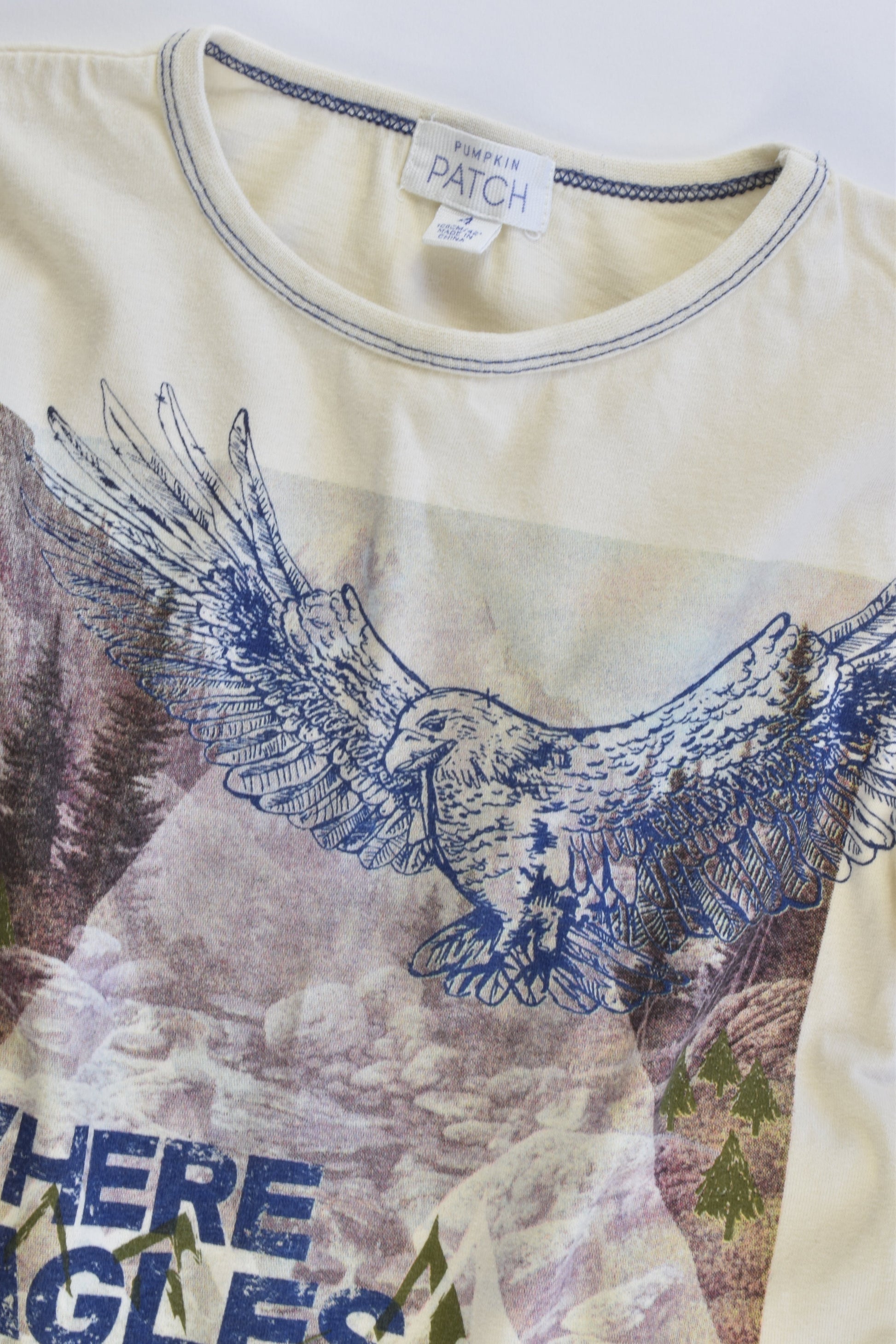 Pumpkin Patch Size 4 "Where Eagles Dare" Top