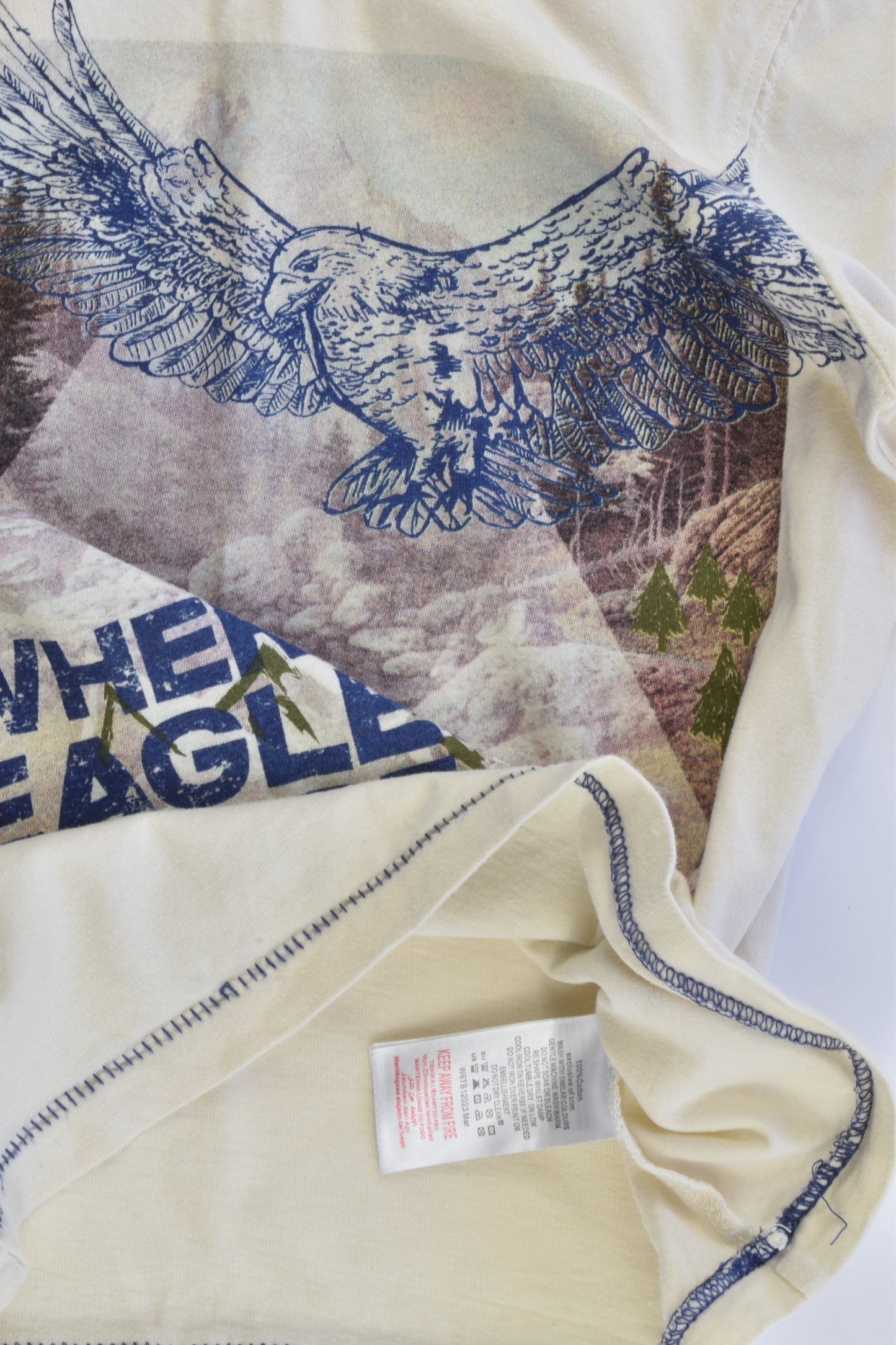Pumpkin Patch Size 4 "Where Eagles Dare" Top