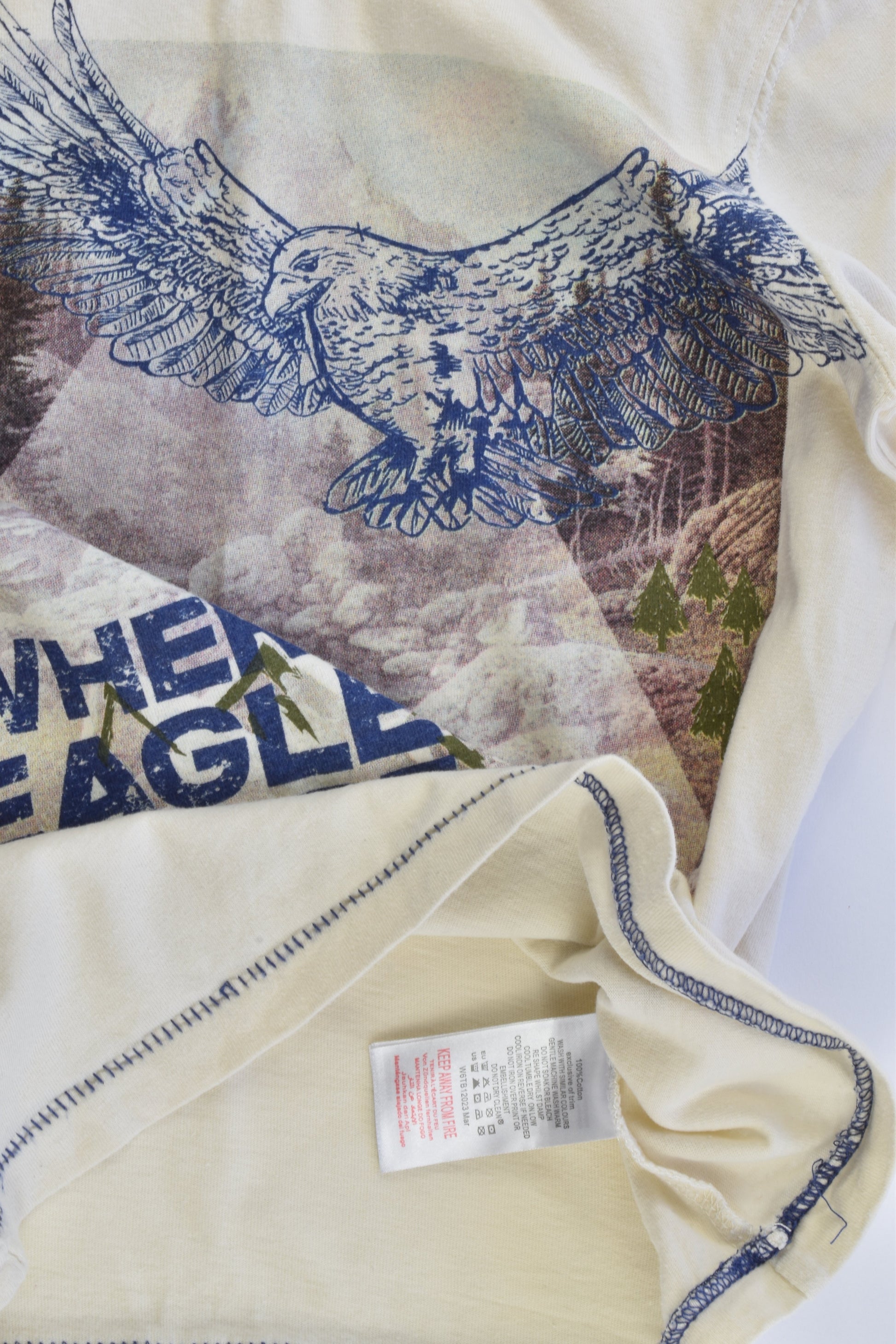 Pumpkin Patch Size 4 "Where Eagles Dare" Top