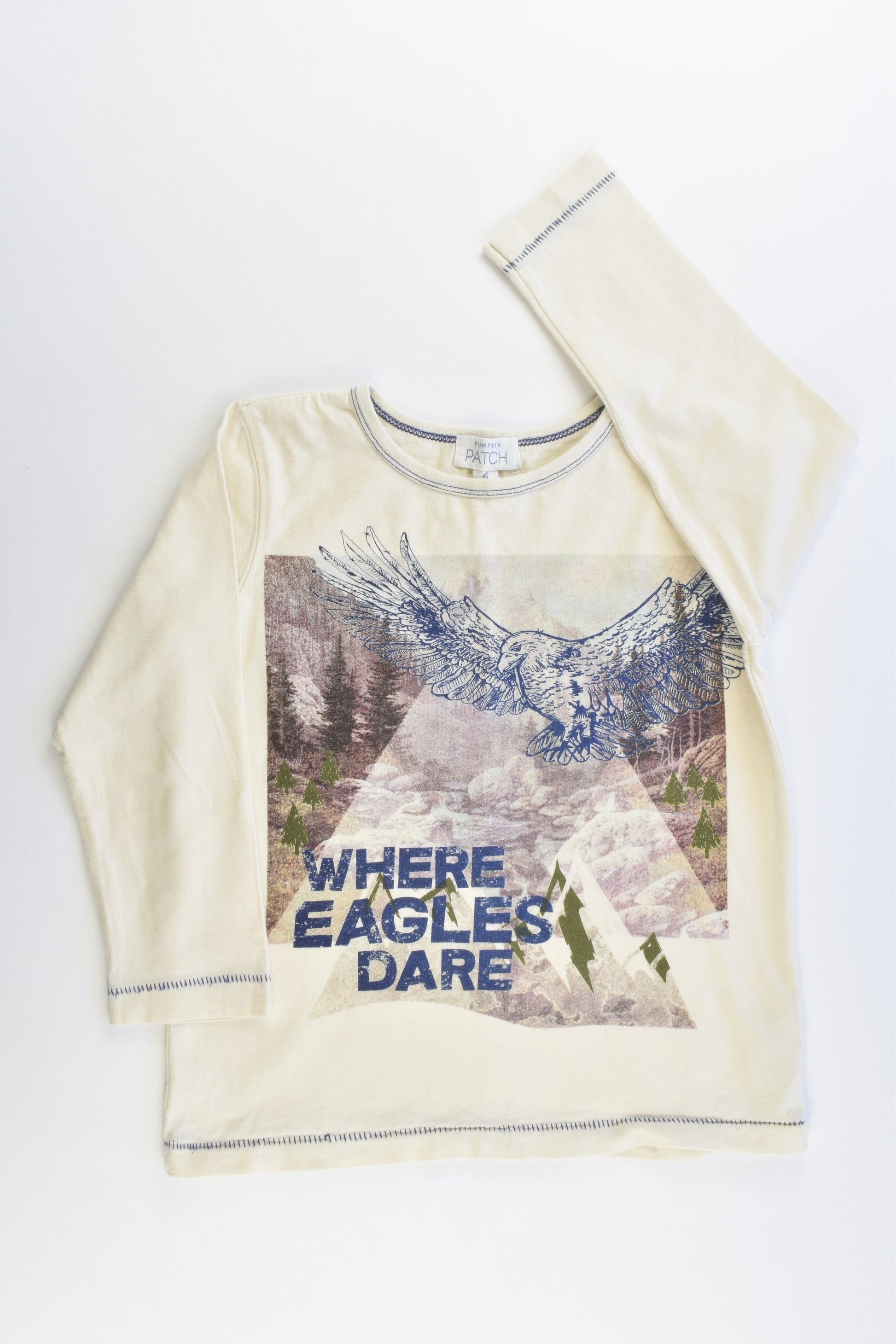 Pumpkin Patch Size 4 "Where Eagles Dare" Top