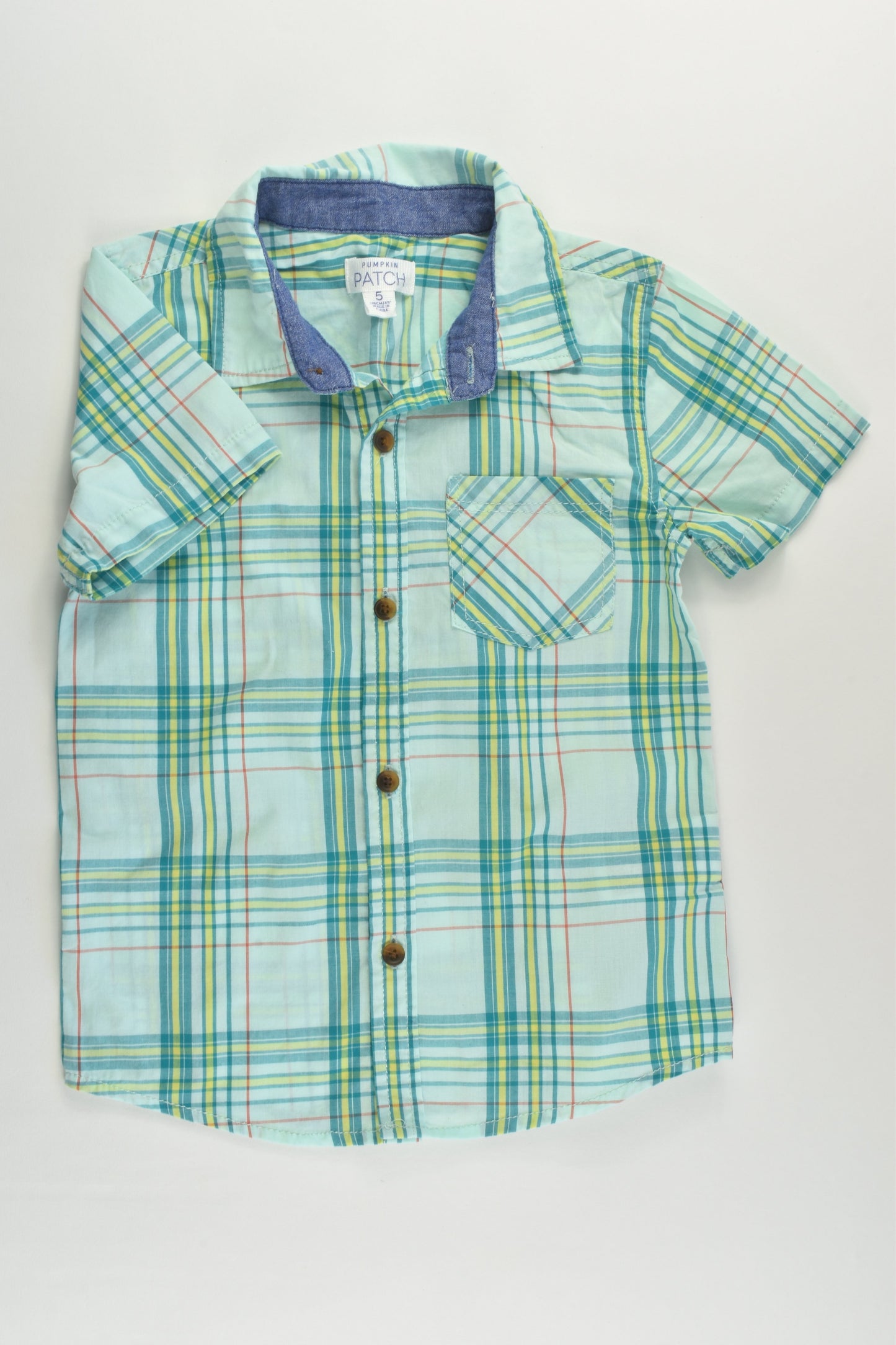 Pumpkin Patch Size 5 Checked Shirt