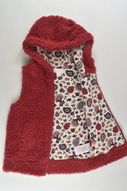 Pumpkin Patch Size 5 Lined Fluffy Vest