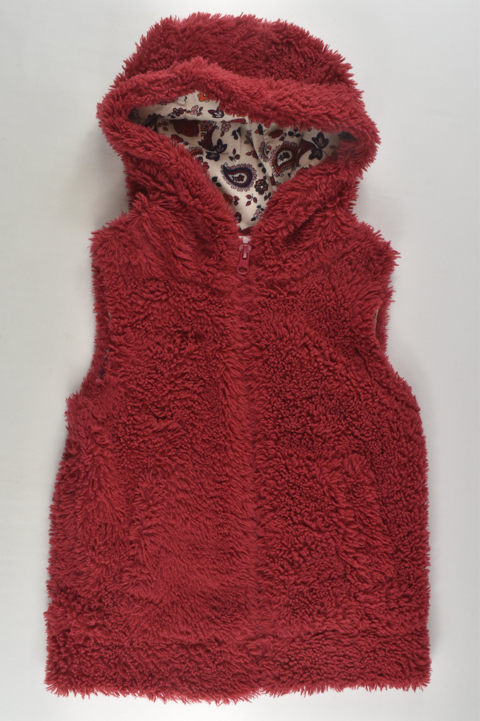 Pumpkin Patch Size 5 Lined Fluffy Vest