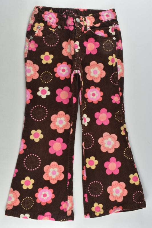 Pumpkin Patch Size 5 Retro Flowers Cord Pants