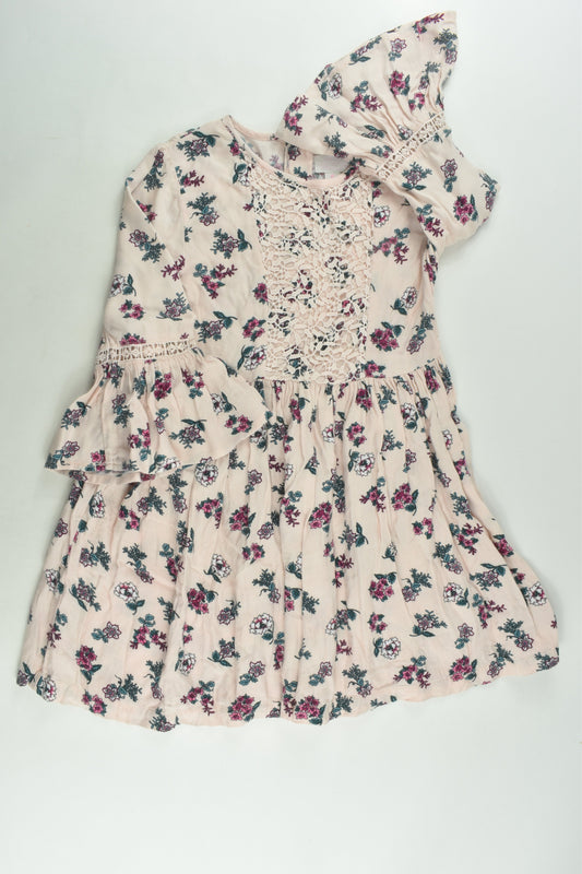 Pumpkin Patch Size 6 Floral Viscose Dress
