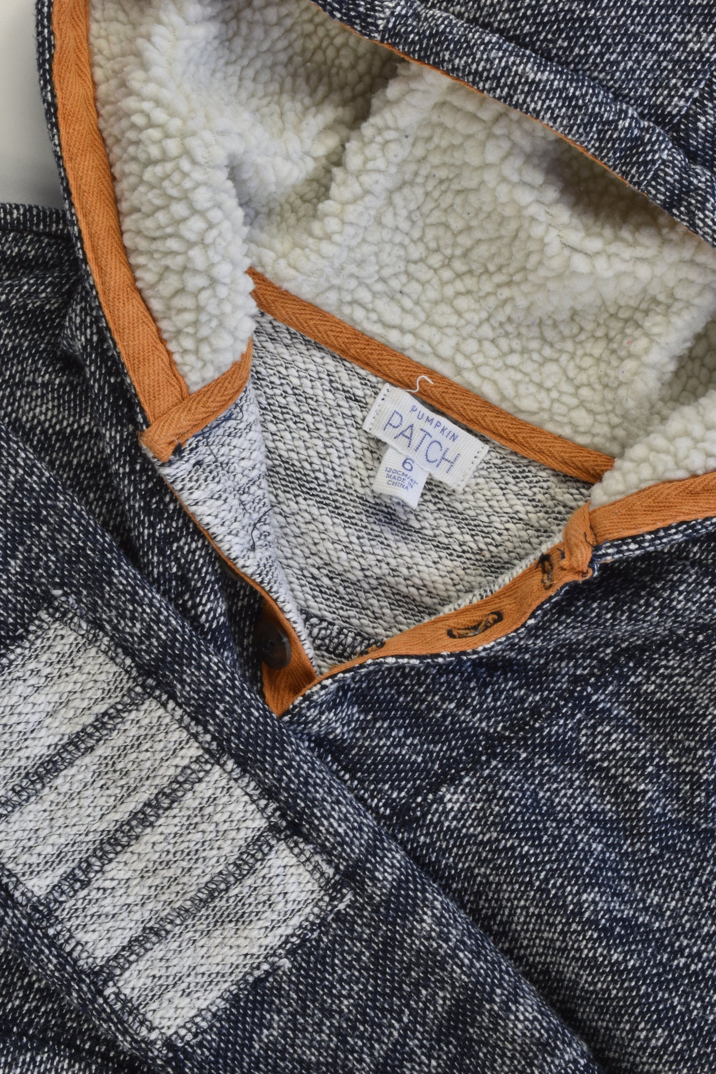 Pumpkin Patch Size 6 Hooded Jumper