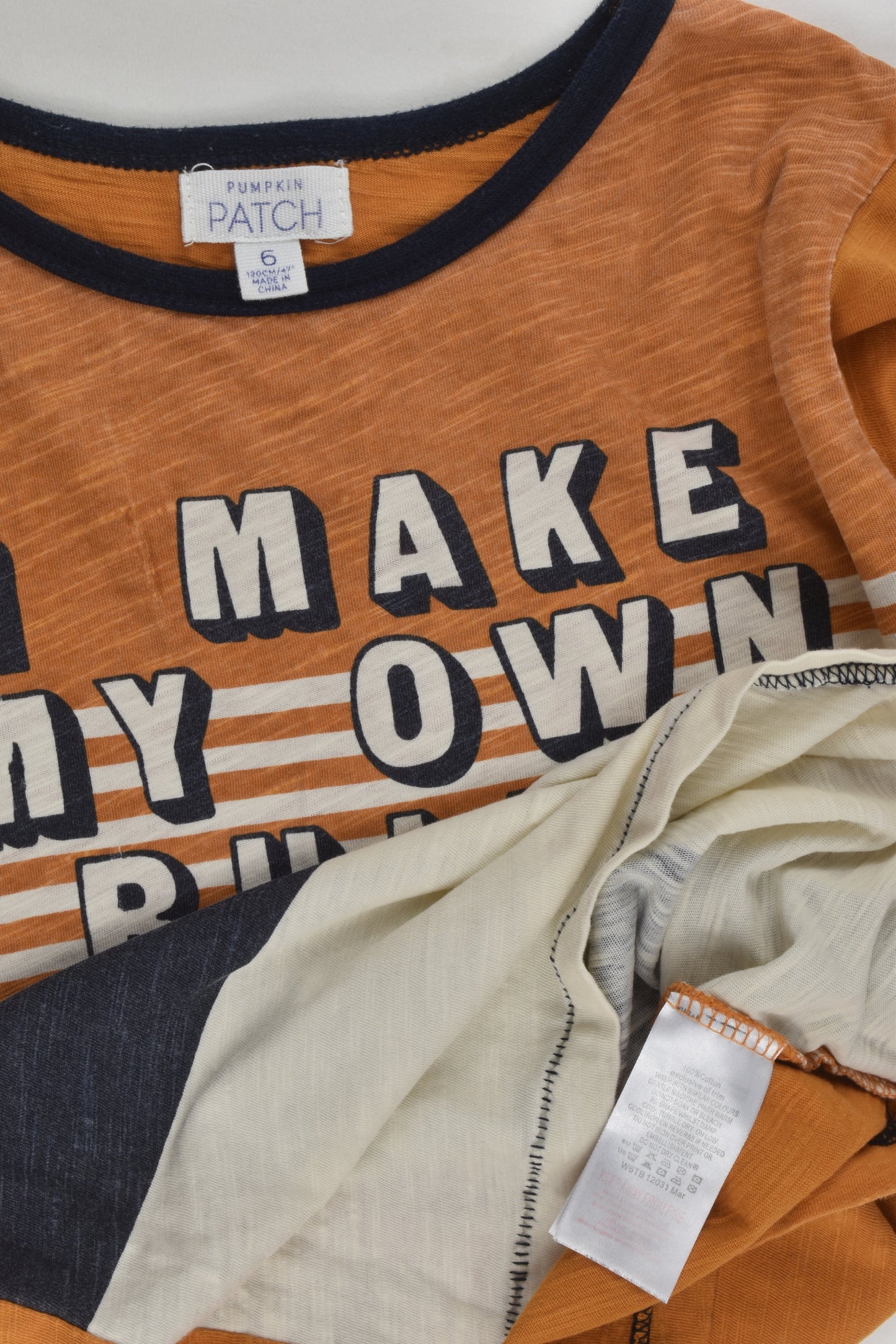 Pumpkin Patch Size 6 'I Make My Own Rules' Top