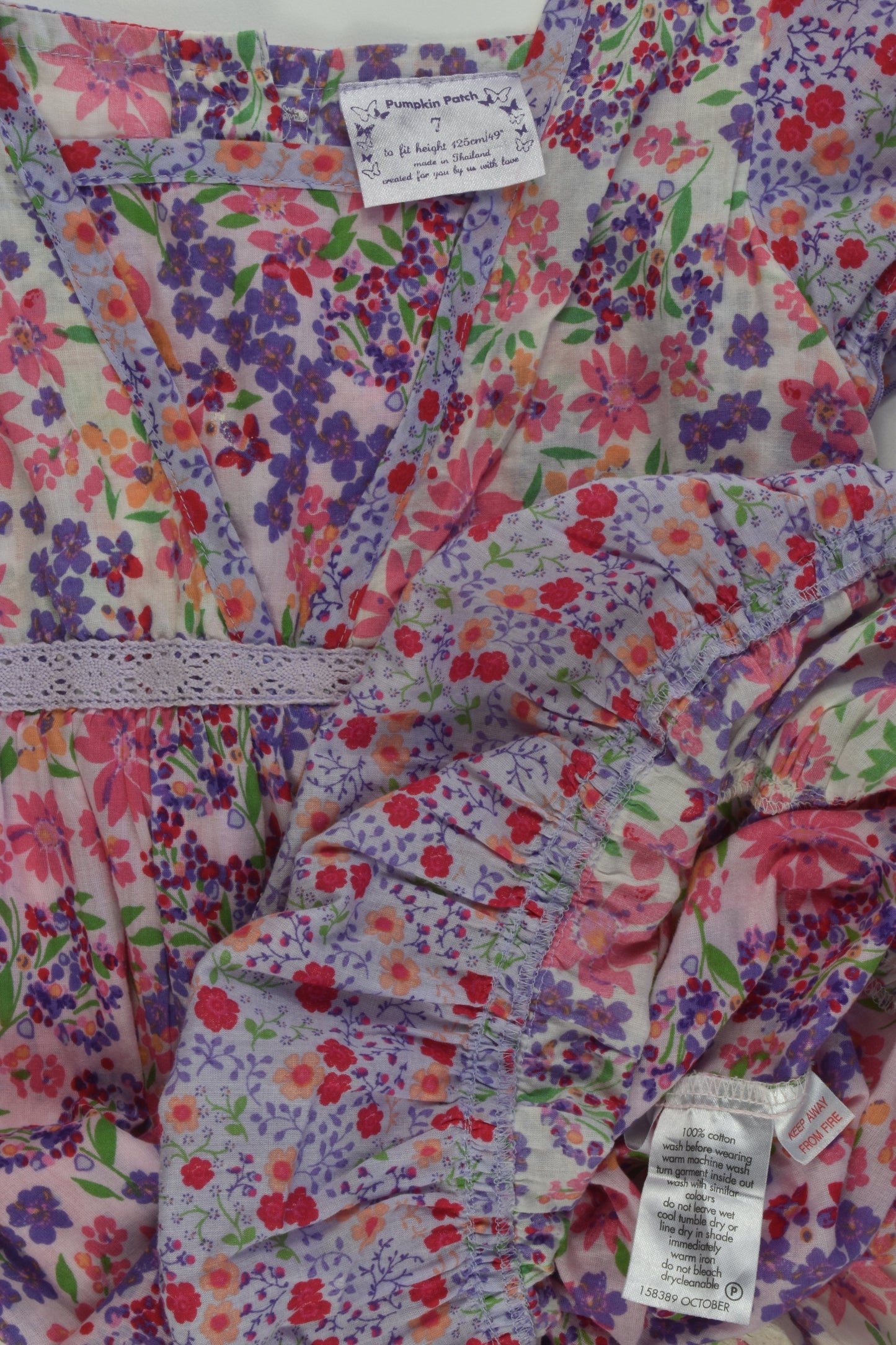 Pumpkin Patch Size 7 Floral Dress