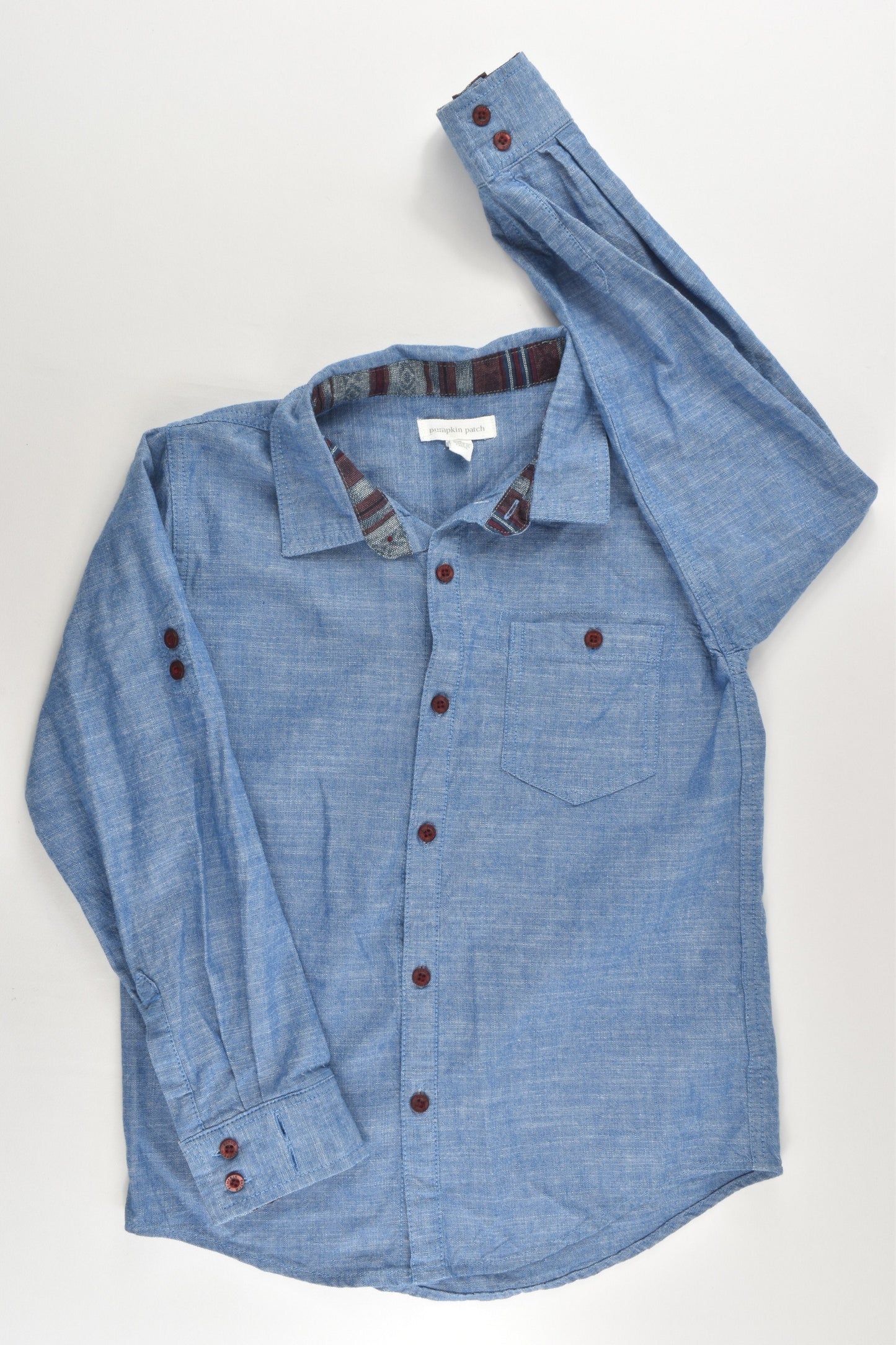 Pumpkin Patch Size 7 Lightweight Denim Shirt