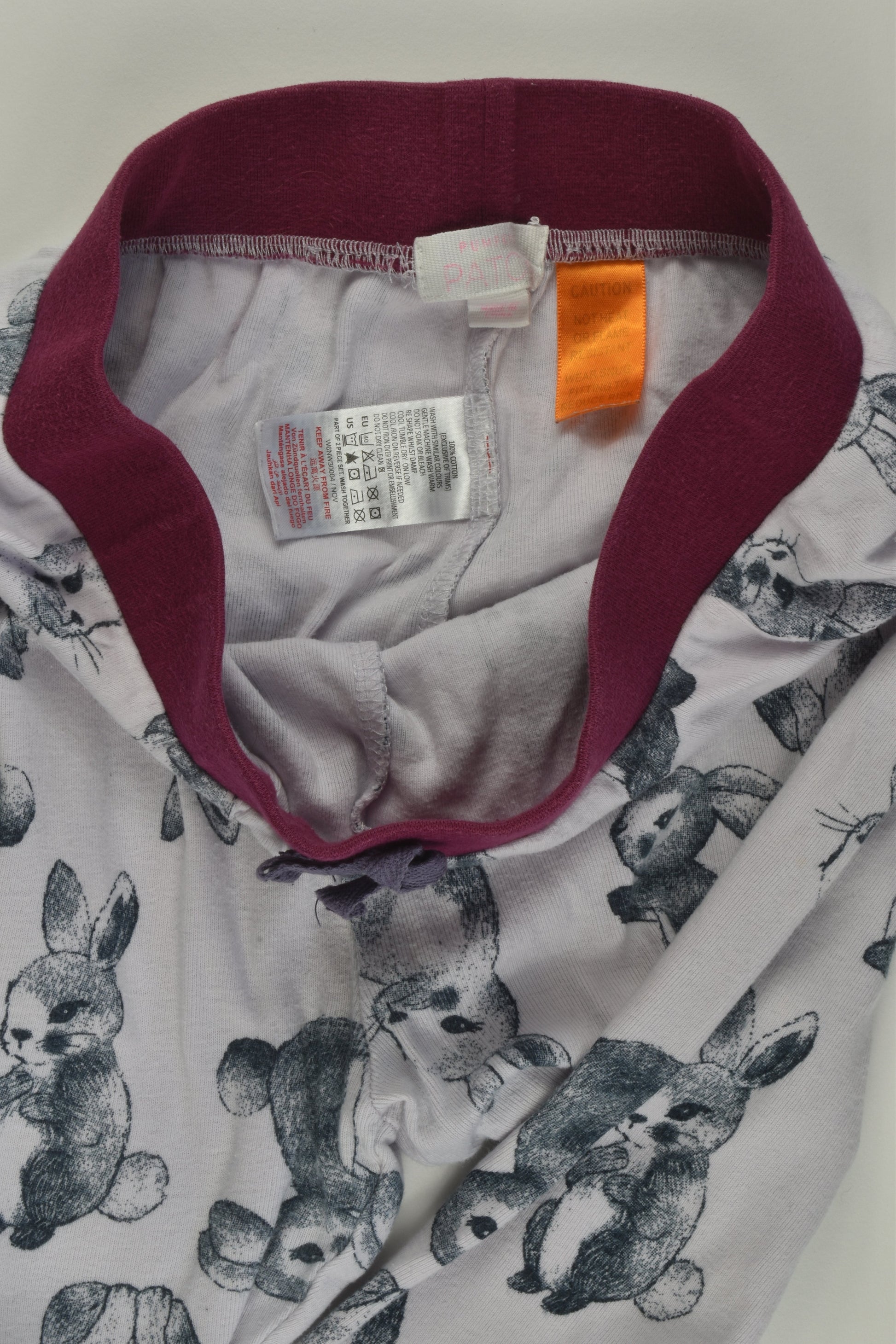 Pumpkin Patch Size 9-10 Bunny Pyjamas