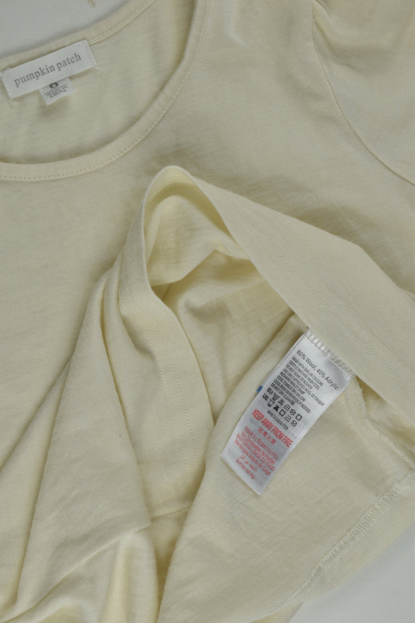 Pumpkin Patch Size 9 Wool Blend Top