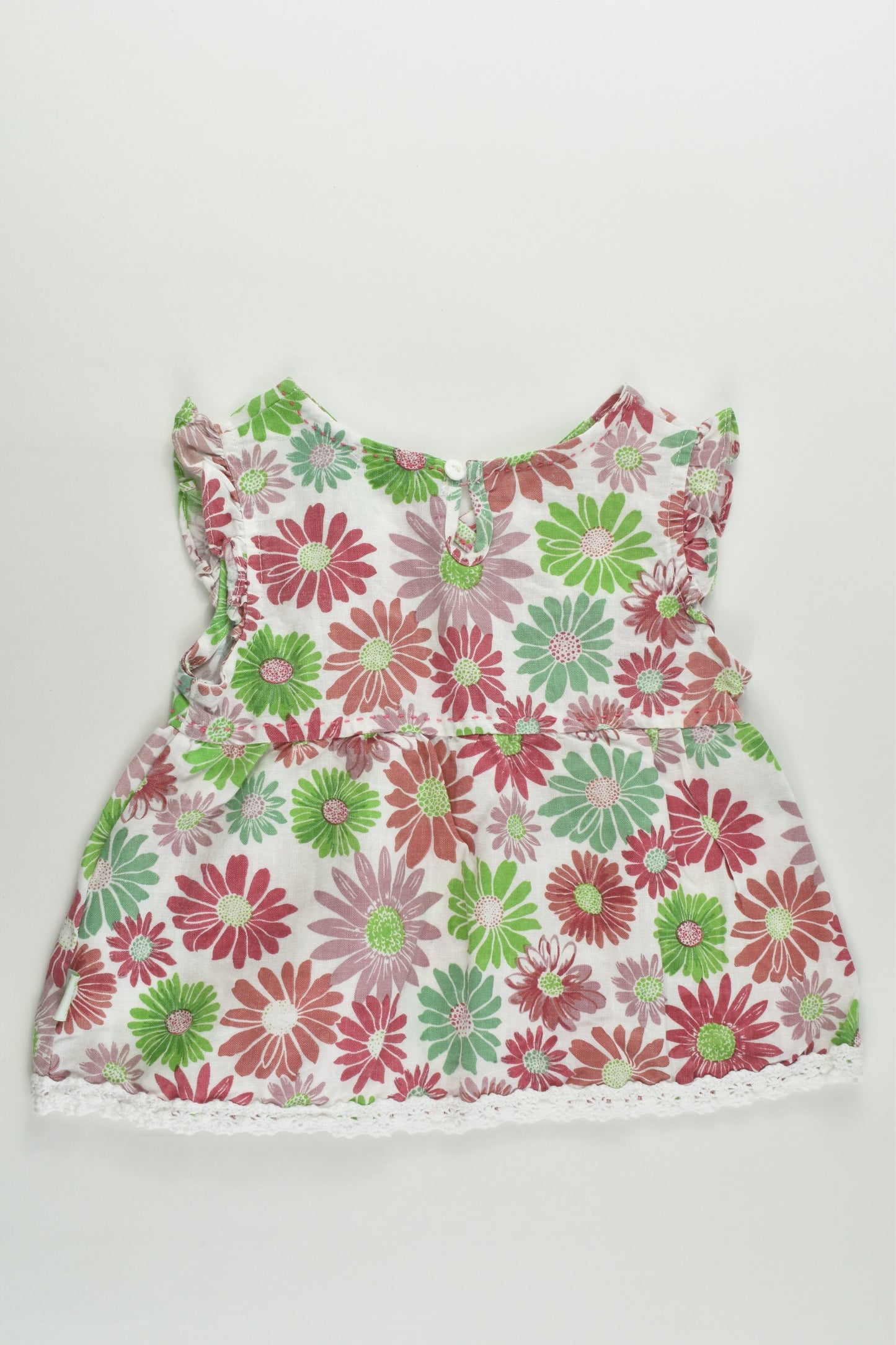 Pumpkin Patch Size approx 0-1 Floral Linen/Cotton Blouse