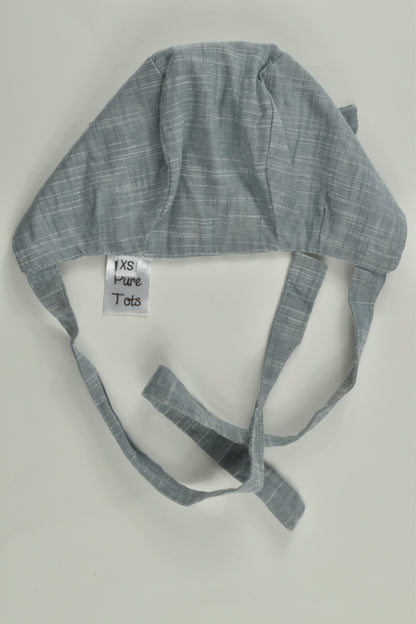 Pure Tots Size approx 0-6 months Reversible Bonnet