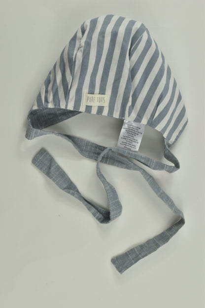 Pure Tots Size approx 0-6 months Reversible Bonnet