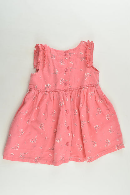 Purebaby Size 0 (6-12 months) Floral Dress