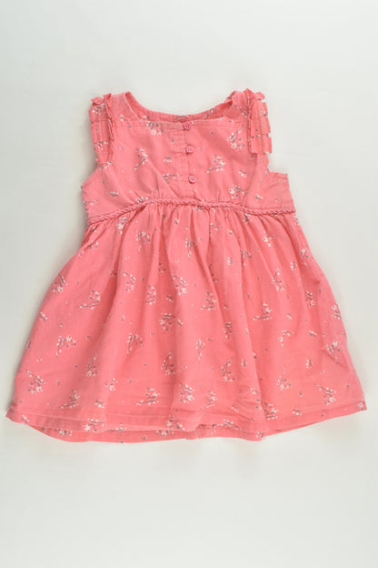 Purebaby Size 0 (6-12 months) Floral Dress
